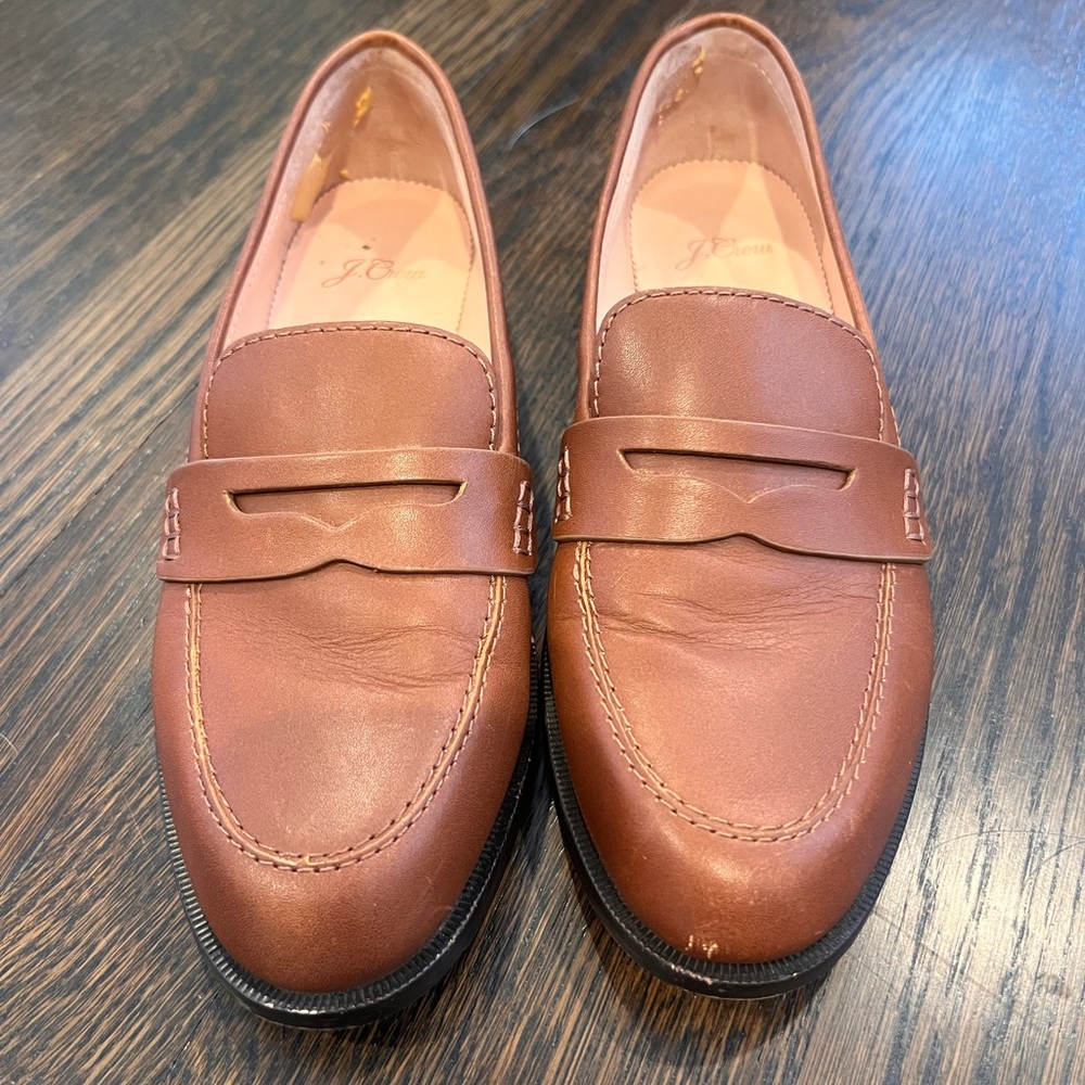 J. Crew Brown Leather Loafers